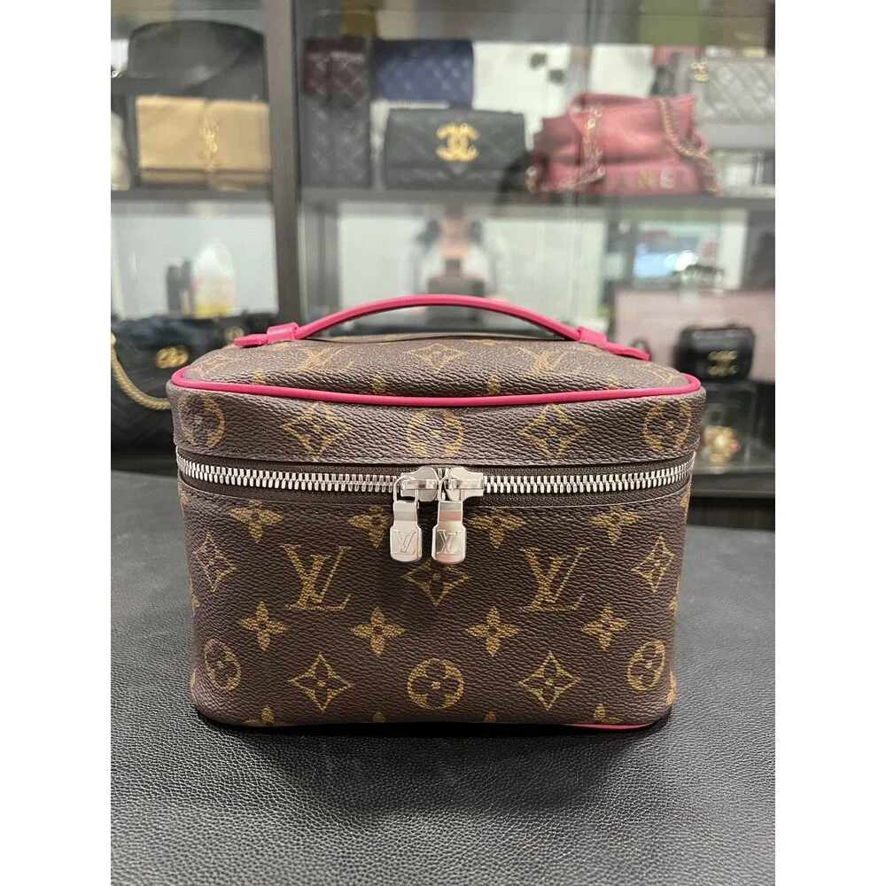 Louis Vuitton Nice Mini Canvas Bag Pink/ Monogram With Authenticity - Picture 9 of 12
